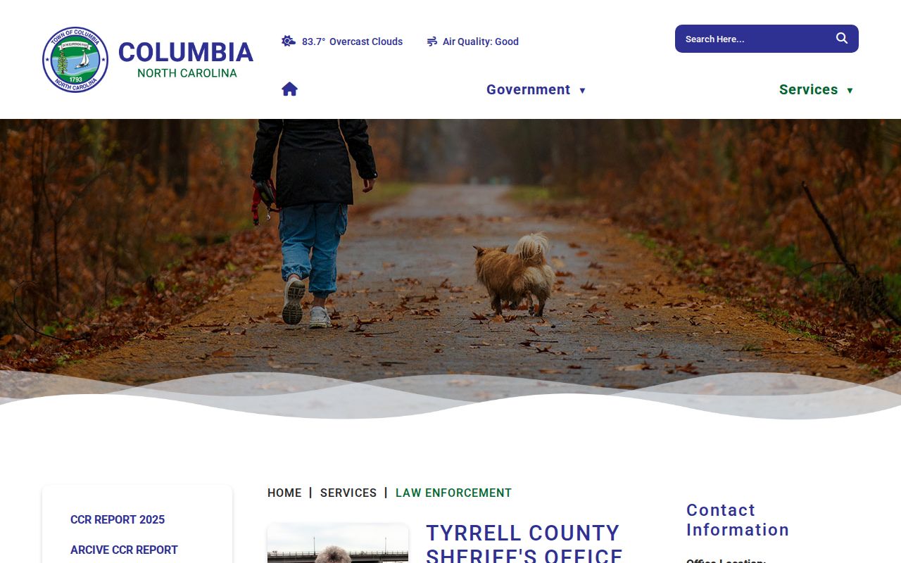 Columbia busted mugshots law-enforcement records route identifying the Tyrrell County Sheriff’s Office